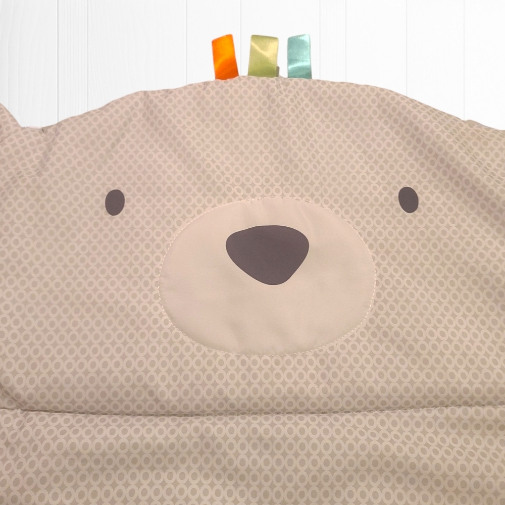 Bright Stars Tummy Time Prop Bear Play Mat 31"x33" - Picture 5 of 16